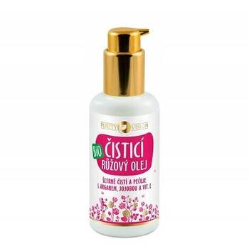 Bio Ružový čistiaci olej s arganom, jojobou a vitamínom E